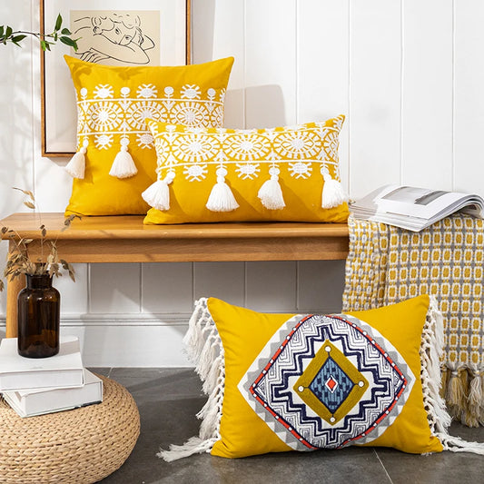 Boheman Mustard Cushion