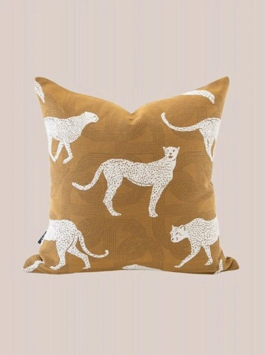 Safari Terracotta Throw Pillowcase