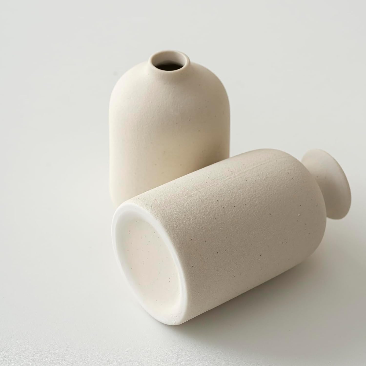 Distressed Ceramic Vase Set of 3