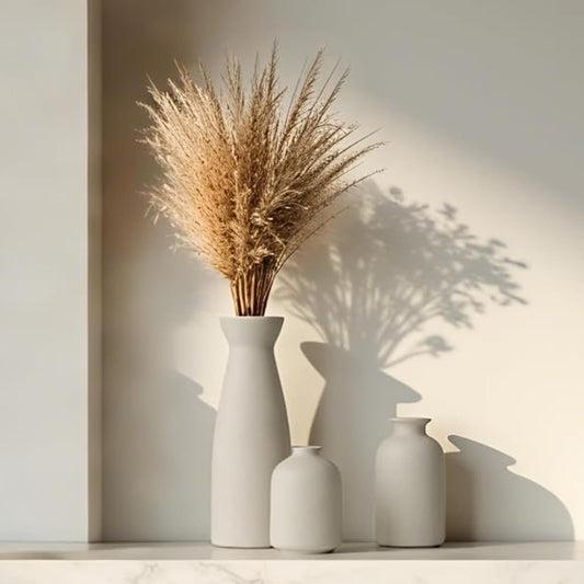 Distressed Ceramic Vase Set of 3