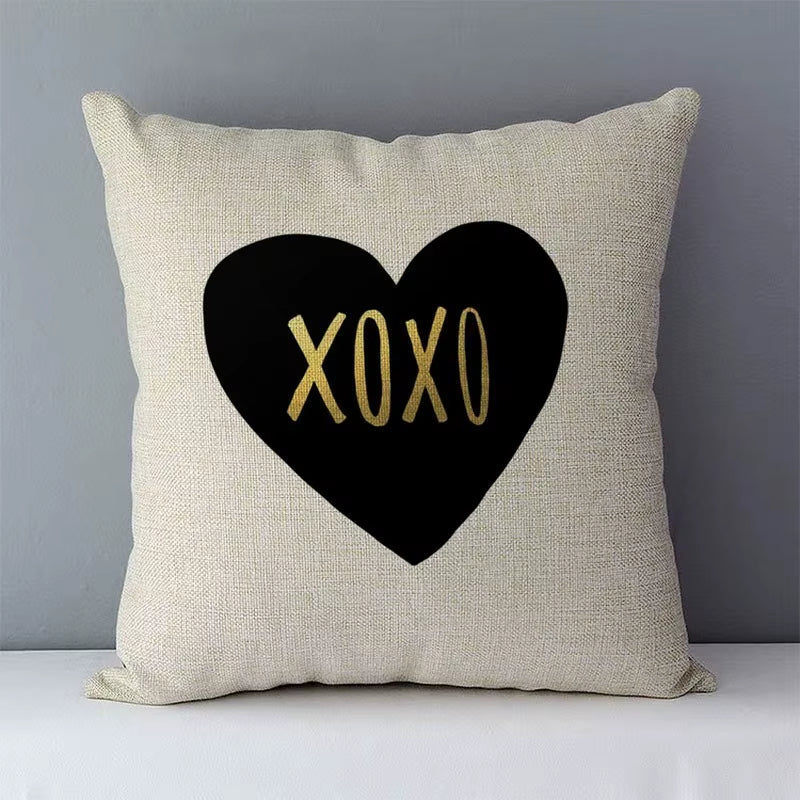 Nordic Simply Style Words Letters Printed Cozy Couch Cushion Cover Home Decorative Pillow Cover Square 45X45Cm Pillowcase QX-D5