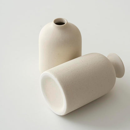 Distressed Ceramic Vase Set of 3