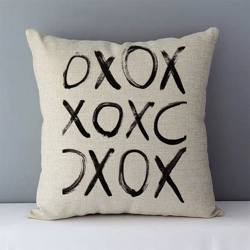 Nordic Simply Style Words Letters Printed Cozy Couch Cushion Cover Home Decorative Pillow Cover Square 45X45Cm Pillowcase QX-D5